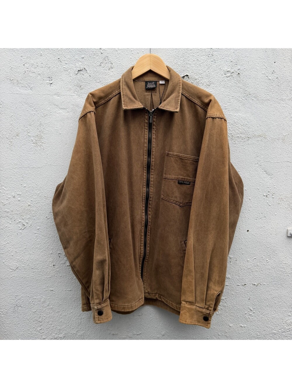 Local Motion Canvas Faded Zipup Work Jacket 90s